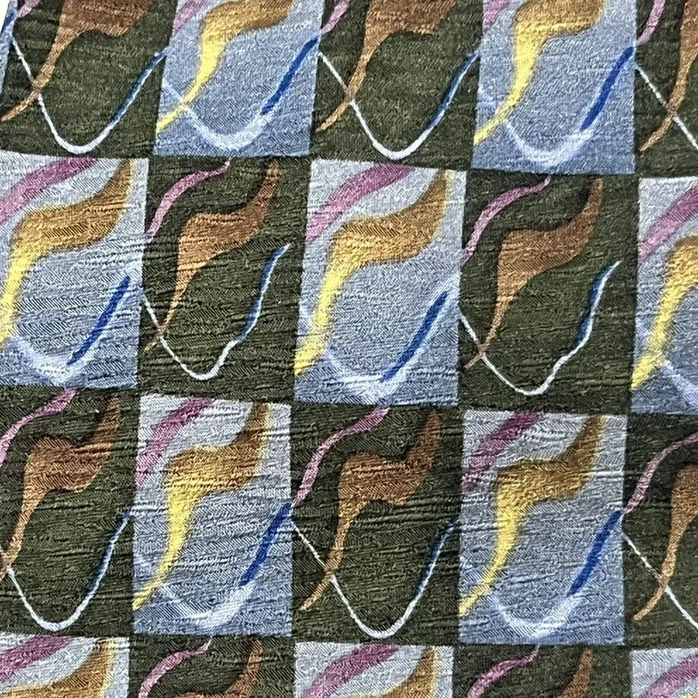 3 Jerry Garcia Grateful Dead 100% Silk Ties 1996 Hieroglyphics Col. 25 Abstract